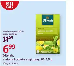 Rossmann Dilmah, zielona herbata z cytryną oferta