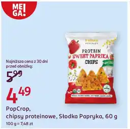 Rossmann PopCrop, chipsy proteinowe, Słodka Papryka oferta