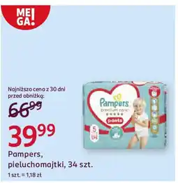 Rossmann Pampers, pieluchomajtki oferta