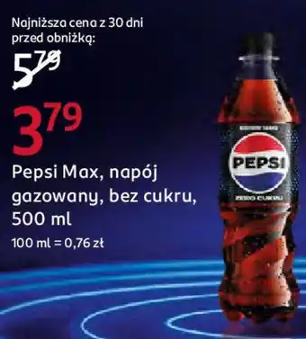 Rossmann Pepsi Max, napój gazowany, bez cukru oferta