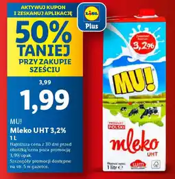 Lidl MU! Mleko UHT 3,2% oferta