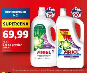 Lidl ARIEL Żel do prania oferta