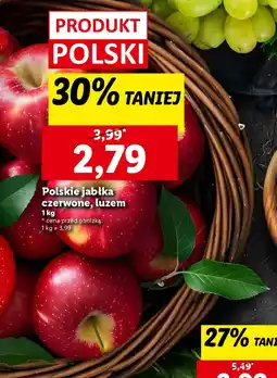 Lidl Polskie jabłka czerwone, luzem oferta