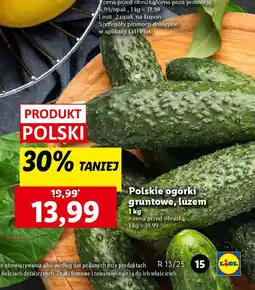 Lidl Polskie ogórki gruntowe, luzem oferta