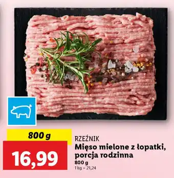 Lidl RZEŹNIK Mięso mielone z łopatki, porcja rodzinna oferta