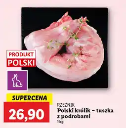 Lidl RZEŹNIK Polski królik - tuszka z podrobami oferta