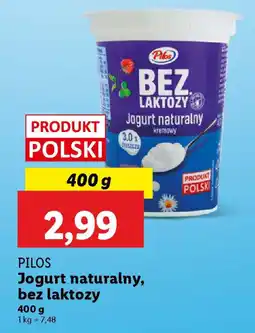 Lidl PILOS Jogurt naturalny, bez laktozy oferta