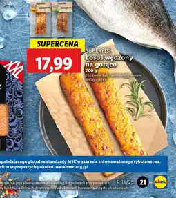 Lidl SUPERFISH Łosoś wędzony na gorąco oferta