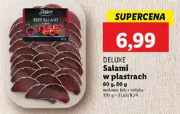 Lidl DELUXE Salami w plastrach oferta