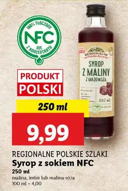 Lidl REGIONALNE POLSKIE SZLAKI Syrop z sokiem NFC oferta