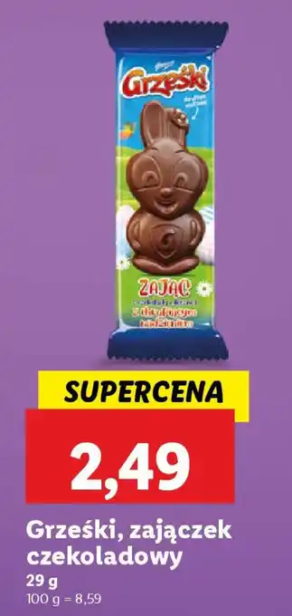 Lidl Grześki, zajączek czekoladowy oferta