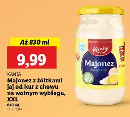 Lidl ΚΑΝΙΑ Majonez z żółtkami jaj od kur z chowu na wolnym wybiegu, XXL oferta