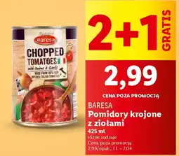 Lidl BARESA Pomidory krojone z ziołami oferta