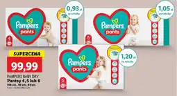 Lidl PAMPERS BABY DRY Pantsy 4, 5 lub 6 oferta