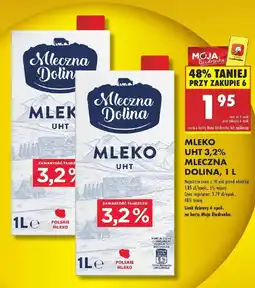 Biedronka Mleko UHT 3,2% Mleczna Dolina oferta