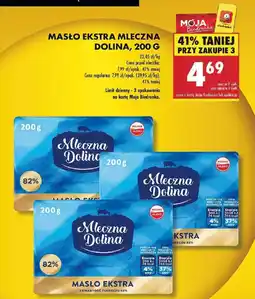 Biedronka Masło Ekstra Mleczna Dolina oferta