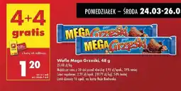 Biedronka Wafle Mega Grześki oferta