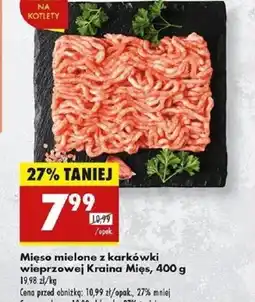 Biedronka Mięso mielone z karkówki wieprzowej Kraina Mięs oferta