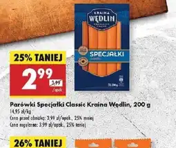 Biedronka Parówki Specjałki Classic Kraina Wędlin oferta