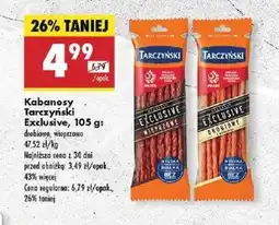 Biedronka Kabanosy Tarczyński Exclusive oferta