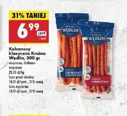 Biedronka Kabanosy klasyczne Kraina Wędlin oferta