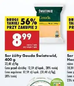 Biedronka Ser żółty Gouda Swiatowid oferta