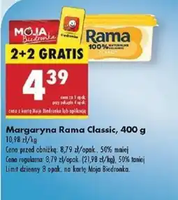 Biedronka Margaryna Rama Classic oferta