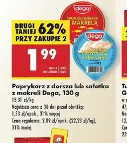 Biedronka Paprykarz z dorsza lub sałatka z makreli Dega oferta