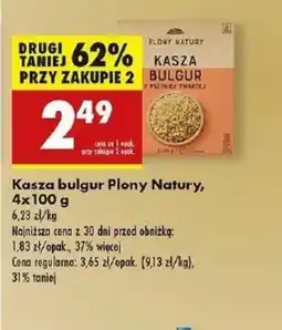 Biedronka Kasza bulgur Plony Natury oferta