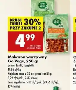 Biedronka Makaron warzywny Go Vege oferta