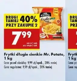 Biedronka Frytki długie cienkie Mr. Potato oferta