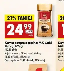 Biedronka Kawa rozpuszczalna MK Cafe Gold oferta