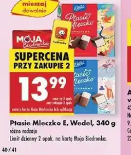 Biedronka Ptasie Mleczko E. Wedel oferta