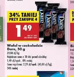 Biedronka Wafel w czekoladzie Dare oferta