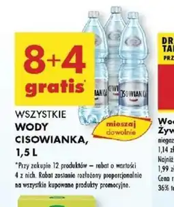 Biedronka Wody Cisowianka oferta