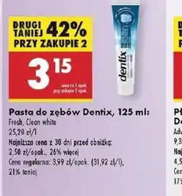 Biedronka Pasta do zębów Dentix oferta