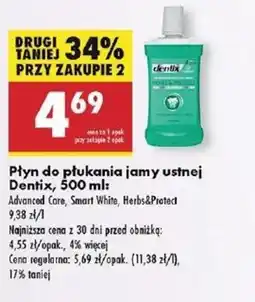 Biedronka Płyn do płukania jamy ustnej Dentix oferta