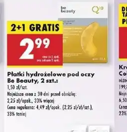 Biedronka Płatki hydrożelowe pod oczy Be Beauty oferta