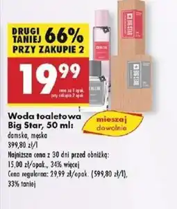 Biedronka Woda toaletowa Big Star oferta