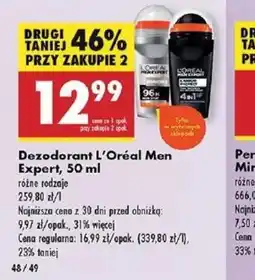 Biedronka Dezodorant L'Oréal Men Expert oferta