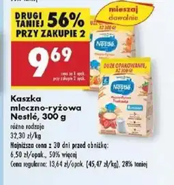 Biedronka Kaszka mleczno-ryżowa Nestlé oferta