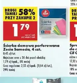 Biedronka Scierka domowa perforowana Zosia Samosia oferta