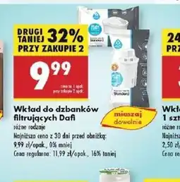 Biedronka Wkład do dzbanków filtrujących Dafi oferta