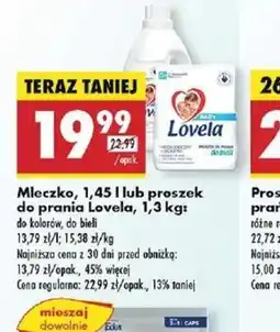 Biedronka Mleczko lub proszek do prania Lovela oferta