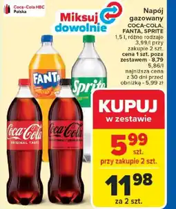 Carrefour Napój gazowany Coca-Cola, Fanta, Sprite oferta