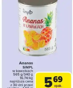 Carrefour Ananas Simpl oferta