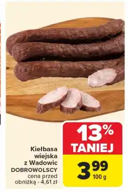 Carrefour Kiełbasa wiejska Dobrowolscy oferta