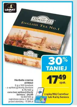 Carrefour Herbata Ahmad tea oferta