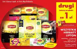 Biedronka wszystkie herbaty Lipton oferta