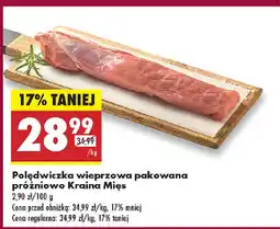 Biedronka Polędwiczka wieprzowa pakowana próżniowo Kraina Mięs oferta